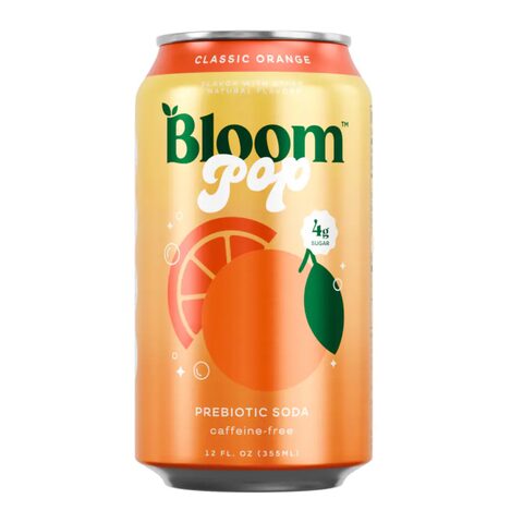 Bright orange carbonated drink in a clear bottle with a white cap