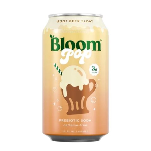Dark brown carbonated drink in a clear bottle with a white cap